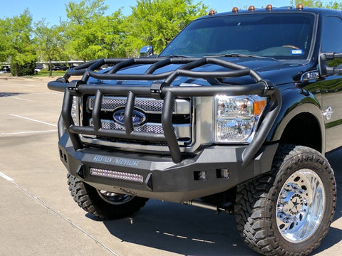 Road Armor 11-16 Ford F-250 Stealth Front Bumper w/Intimidator Guard - Tex Blk - 6114R3B-NW