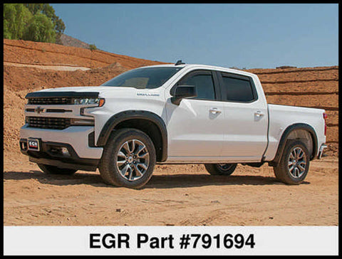 EGR 2019 Chevy 1500 Bolt-On Style Fender Flares - Set - Black - 791694