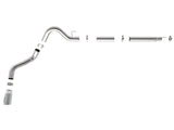 aFe Atlas 4in Aluminized Steel DPF-Back Exh 18-19 Ford F-150 V6-3.0L (td) w/ Polished Tip - 49-03106-P