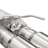 Stainless Works 2024 Mustang GT Catback Quad Tips Redline Sound H-Pipe Factory Connect Exhaust - M24QUADHFCR