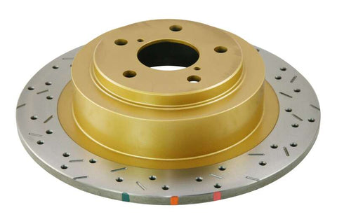 DBA 01-04 Outback 2.5L/3.0 H6 Rear Drilled & Slotted 4000 Series Rotor - DBA4657XS