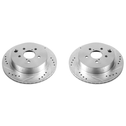 Power Stop 14-18 Subaru Forester Rear Evolution Drilled & Slotted Rotors - Pair - JBR1702XPR