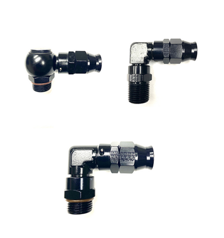 Fragola -6AN 90 Degree Real Street Hose End x 1/2in NPT - 689968-BL