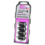 McGard SplineDrive Lug Nut (Cone Seat) M12X1.25 / 1.24in. Length (4-Pack) - Black (Req. Tool) - 65354BK