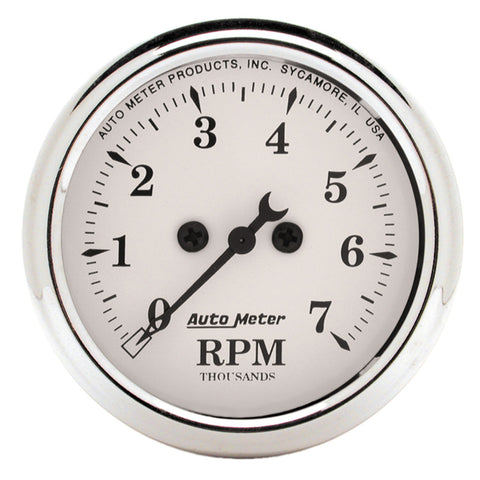Autometer 2 1/16 inch 7000rpm Old Tyme Tachometer (52.4mm) - 1694