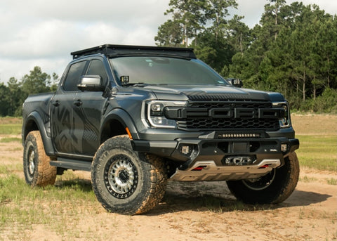 RIVAL 24-26 Ford Ranger Raptor Front Aluminum Bumper w/Winch Mount and Recovery Points - 2D.1813.1.US