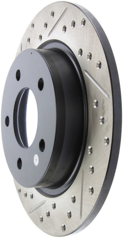 StopTech 04-10 Mazda3 Slotted & Drilled Right Rear Rotor - 127.45067R