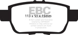 EBC 05-14 Honda Ridgeline 3.5 Greenstuff Rear Brake Pads - DP61754
