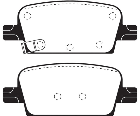 EBC 2016+ Chevrolet Malibu 1.5L Turbo (Mech PB) Greenstuff Rear Brake Pads - DP23073