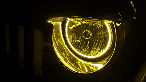 Oracle Jeep Wrangler JK 07-17 LED Waterproof Halo Kit - ColorSHIFT w/ Simple Controller - 3943-504