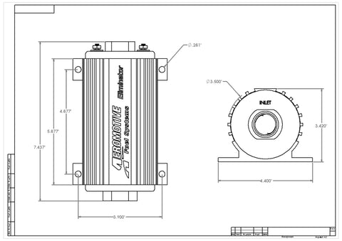 Aeromotive Eliminator-Series Fuel Pump (EFI or Carb Applications) - 11104
