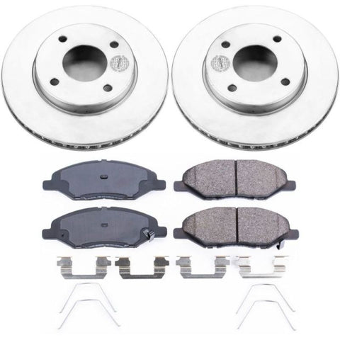 Power Stop 09-11 Nissan Versa Front Z17 Evolution Geomet Coated Brake Kit - CRK5862