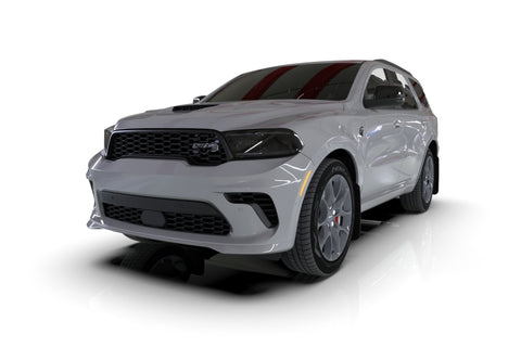 Rally Armor 16-26 Dodge Durango GT/Hellcat/RT/SRT 392/SXT Black UR Mud Flap Red Logo - MF55-UR-BLK/RD