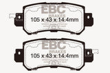 EBC 12+ Mazda CX-5 2 Ultimax2 Rear Brake Pads - UD1624