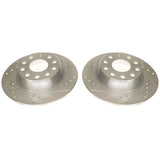 Power Stop 2019 Volkswagen Jetta Rear Evolution Drilled & Slotted Rotors - Pair - EBR1697XPR