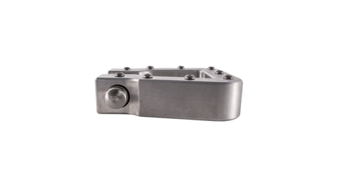 Body Armor 4x4 Mega D-Ring Machined Silver Single - 5141-M