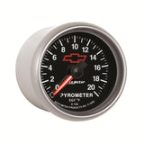 AutoMeter Gauge Pyrometer (Egt) 2-1/16in. 2000 Deg. F Stepper Motor Chevy Red Bowtie Black - 3645-00406