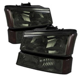 xTune Chevy Silverado 2500HD 03-06 Crystal Headlights w/ Amber Lights Smoke HD-JH-CSIL03-AM-SM-SET - 5064523