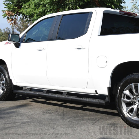 Westin 2019 Chevrolet Silverado/Sierra 1500 Crew Cab (5.5ft) R5 Modular Nerf Step Bars - Black - 28-534685