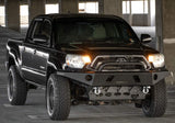 DV8 Offroad 05-15 Toyota Tacoma Front Bumper Winch Ready - Black Powdercoat - FBTT1-01