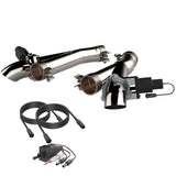 QTP 2018+ Jeep Grand Cherokee Trackhawk 2.75in 304SS Aggressor Cutout Dual Mid Pipes - 527112