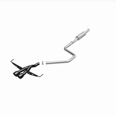 MagnaFlow 2019 Hyundai Veloster 1.6L 2.5in Center Exit Stainless Steel Cat-Back Exhaust w/Blk Tips - 19455