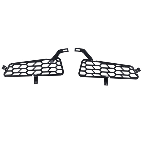 Putco 18-20 Ford F-150 Raptor - Hex Shield - Black Powder Coated Bumper Grille Inserts - 83168
