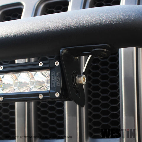 Westin 18-19 Jeep Wrangler JL WJ2 Full Width Front Bumper w/Bull Bar Textured Black - 59-80115