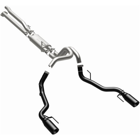 MagnaFlow SYS Cat-Back 2017 Ford F-150 Raptor 3.5L Dual Black Coated 3in Tips - 19350