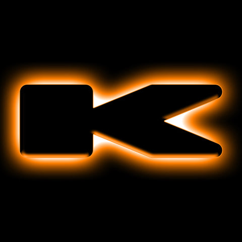 ORACLE Lighting Universal Illuminated LED Letter Badges - Matte Blk Surface Finish - K - 3141-K-005