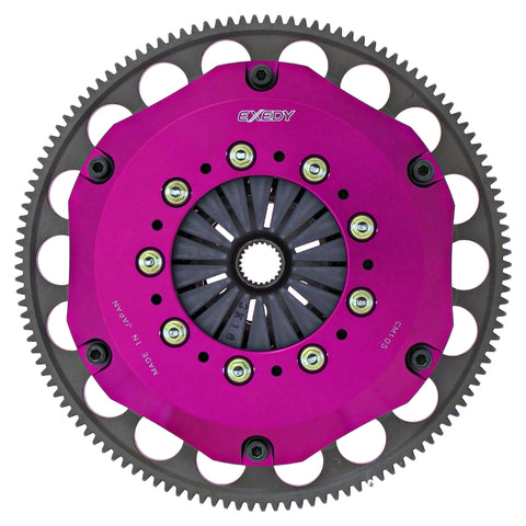 Exedy 1986-1989 Mazda RX-7 R2 Hyper Twin Carbon-R Clutch Rigid Disc Push Type Cover - ZM012SBMC1