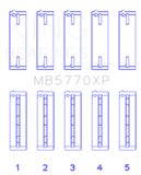 King Nissan VK45DD/DE 4.5L (Size STD) Performance Main Bearing Set - mb5770xp