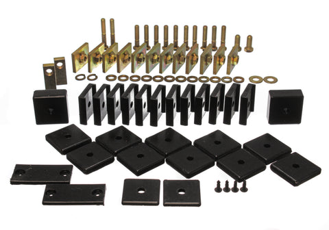 Energy Suspension Toy Land Cruiser Body Mount Set - Black - 8.4104G