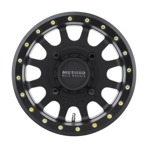Method MR401 UTV Beadlock 14x7 / 5+2/38mm Offset / 4x156 / 132mm CB Matte Black Wheel - MR40147046552B