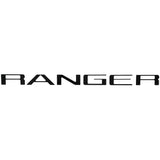 Putco 19-20 Ford Ranger - Black Platinum Tailgate Letters RANGER - 55554BPFD