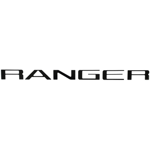Putco 19-20 Ford Ranger - Black Platinum Tailgate Letters RANGER - 55554BPFD