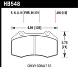 Hawk 15-19 Alfa Romeo 4C 1.7L Base OE Incl.Pad Wear Sensor Front ER-1 Brake Pads - HB548D.510