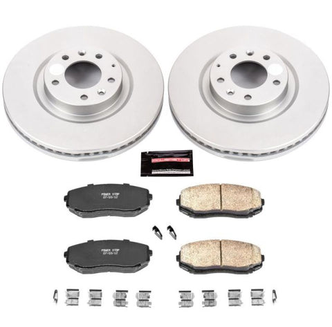 Power Stop 07-15 Mazda CX-9 Front Z17 Evolution Geomet Coated Brake Kit - CRK5878