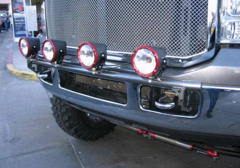 N-Fab Light Bar 99-07 Ford F250/F350 Super Duty/Excursion - Tex. Black - Light Tabs - F99350LB-TX