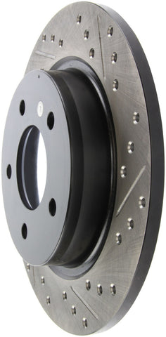 StopTech 04-10 Mazda3 Slotted & Drilled Left Rear Rotor - 127.45067L