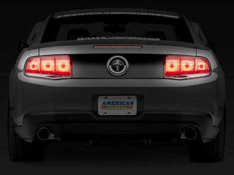 Raxiom 10-12 Ford Mustang Aero Tail Lights- Blk Housing (Smoked Lens) - 49145