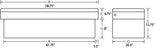 Lund Universal Aluminum Single Lid Cross Bed Box - Brite - 9301