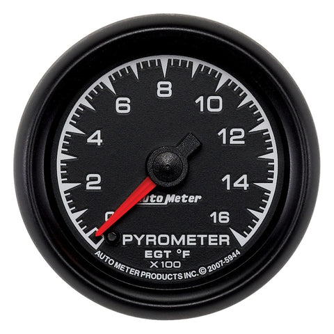 Autometer ES 52.4mm Pyrometer 0-1600 Degree F FSE Gauge - 5944