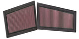 K&N Replacement Air Filter MERCEDES C280/320 3.0L V6 CDi (2 PER BOX) - 33-2940