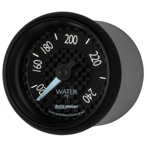Autometer GT Series 52mm Mechanical 120-240 Deg F Water Temperature Gauge - 8032