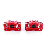 Power Stop 99-05 Hyundai Sonata Rear Red Calipers w/Brackets - Pair - S2704