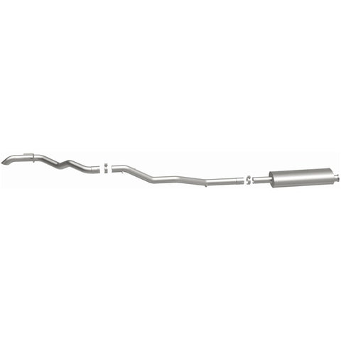 MagnaFlow 2020 Jeep Gladiator 2.5in Rock Crawler Series Single Rear Exit SS Cat-Back Exhaust w/o Tip - 19486