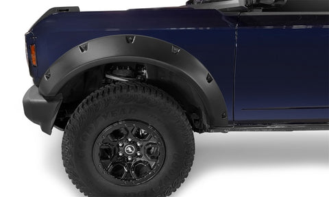 Bushwacker 2021+ Ford Bronco 4-Door Pocket Style Flares 4pc - Black - 20960-02