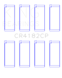 King Engine Bearings VW ABL / AEY / AGR / AHH / AHU 1.9L (Size 0.25) Rod Bearing Set - CR4182CP0.25