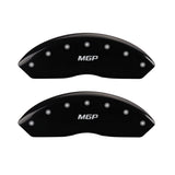 MGP 4 Caliper Covers Engraved Front & Rear MGP Black finish silver ch - 14240SMGPBK